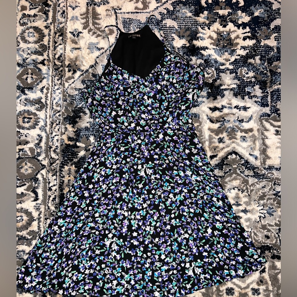 Express Floral Pattern Dress